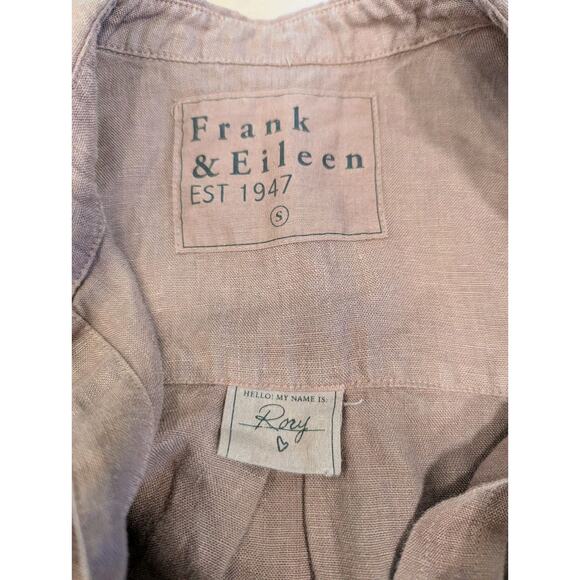 Frank & Eileen Rory Linen Shirt Dress Small Button Down Midi Maxi Sienna - Picture 10 of 10